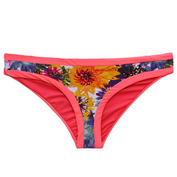 Classic orange print bikini briefs 