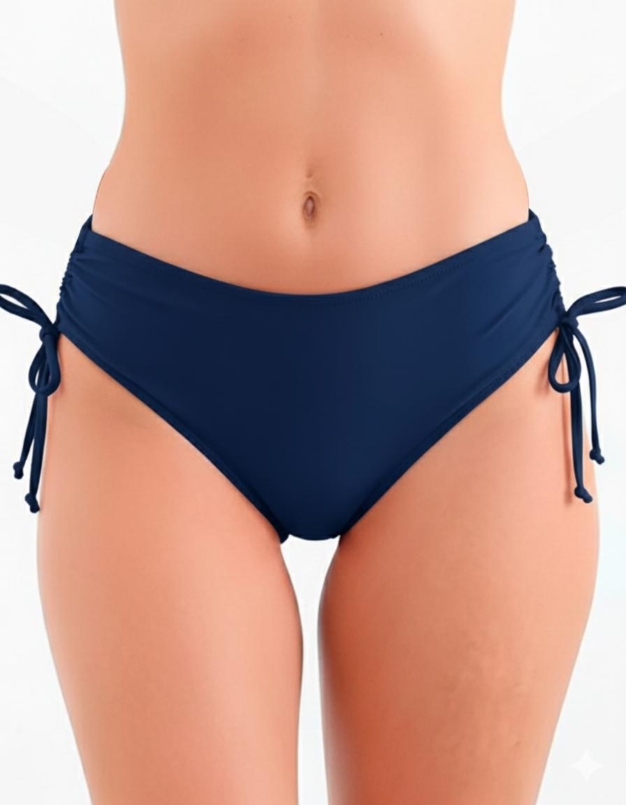 Bikini calzón ajustable caderas azul marino
