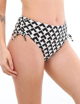 Bikini calzón cadera ajustable estampado beige