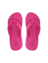 Chalas con plataforma fucsia mujer