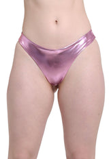 Bikini colaless costura invisible lila brillante