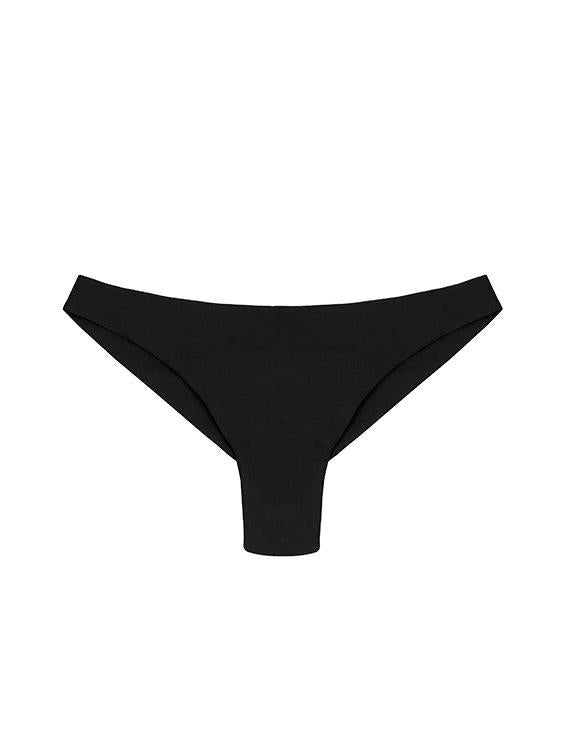 Bikini panties with invisible seams in black