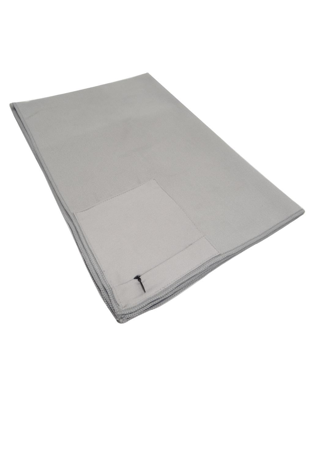 Toalla de microfibra secado rápido mediana gris