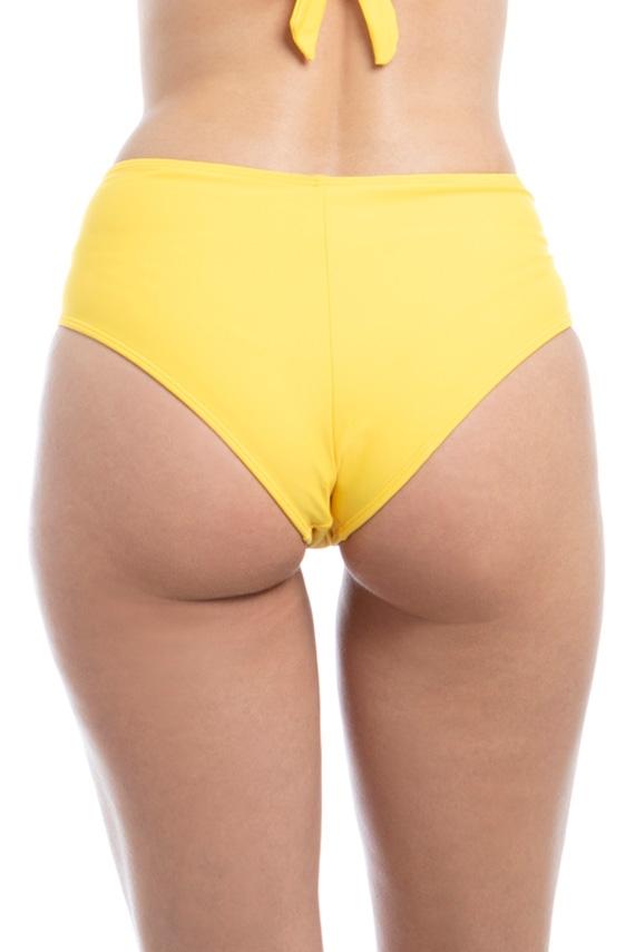 Yellow tie-dye bikini briefs