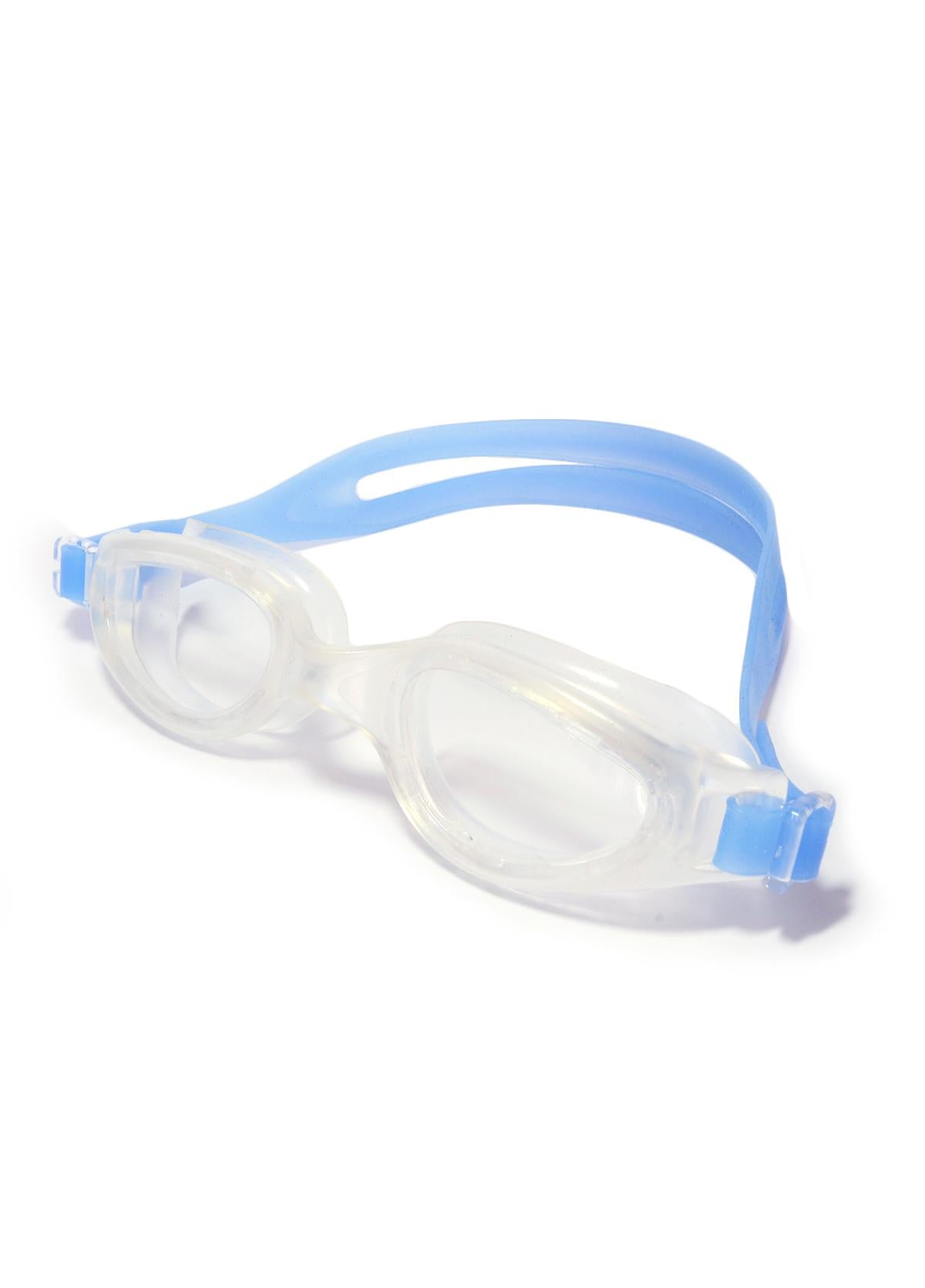 Lente para natación con correa de silicona azul