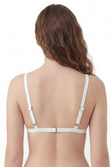 Bikini triangulo básico ajustable blanco