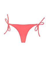 Orange thong bikini with ties