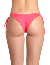 Bikini calzón tanga con amarras color magenta