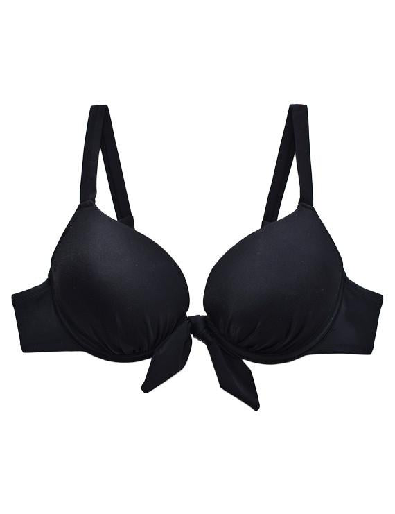 Bikini push up negro con nudo