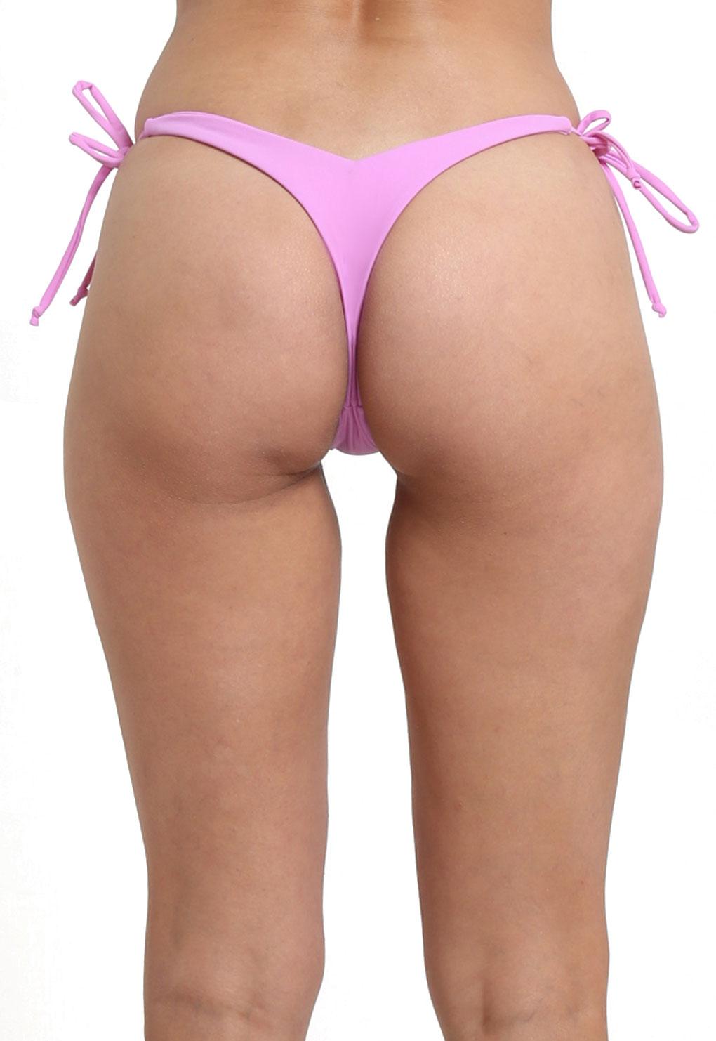 Micro bikini Colaless con amarras lila