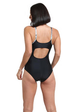 Green slimming sports jumpsuit