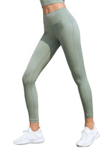 Calza básica tiro alto verde