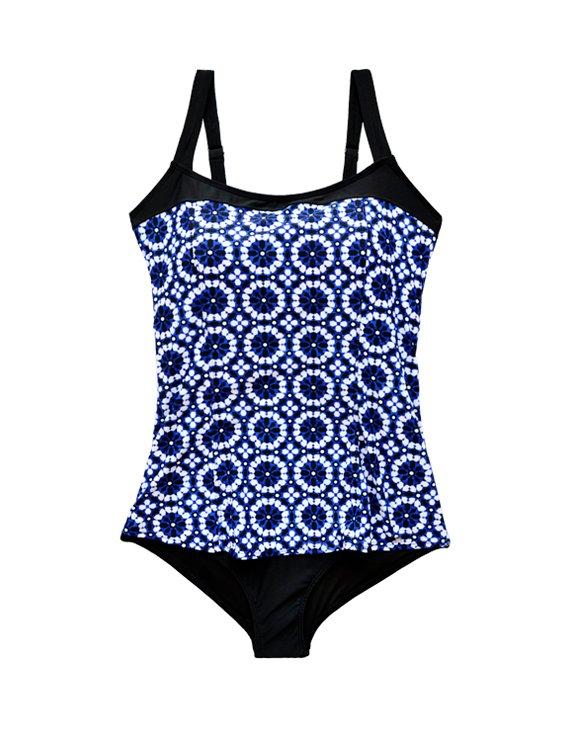 Traje de baño estilo falda estampado