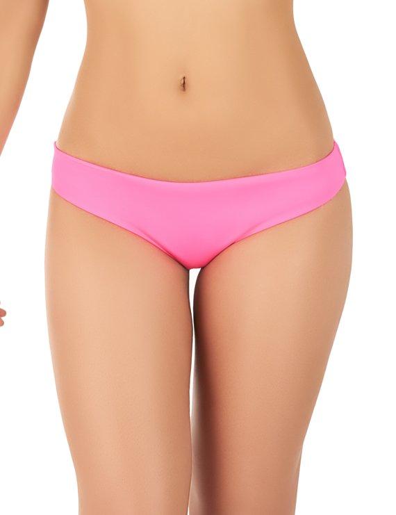 Classic bikini briefs with fuchsia clips
