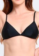 Bikini triangulo tirantes ajustables negro