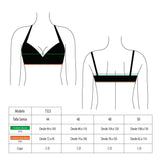 Bikini sostén con copa blanda C-D verde