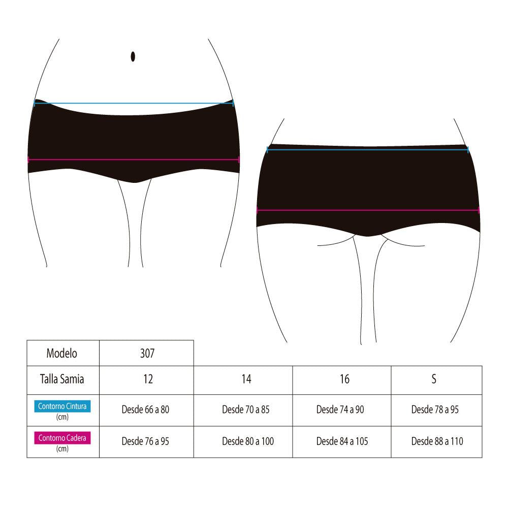 Short hot pant brasilero azul