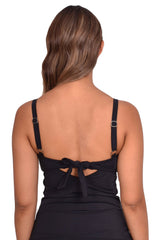 Black slimming tankini 