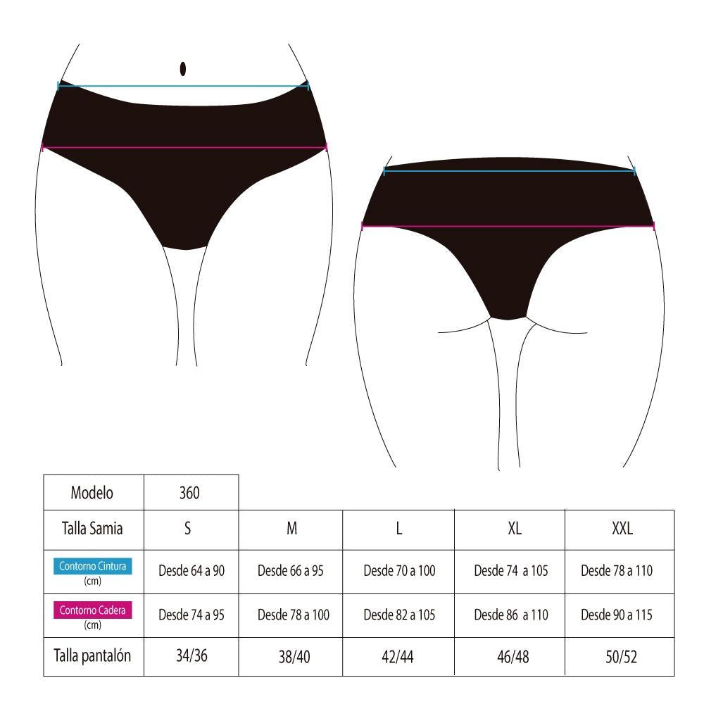 Bikini calzón clásico ajustable caderas rojo brillante