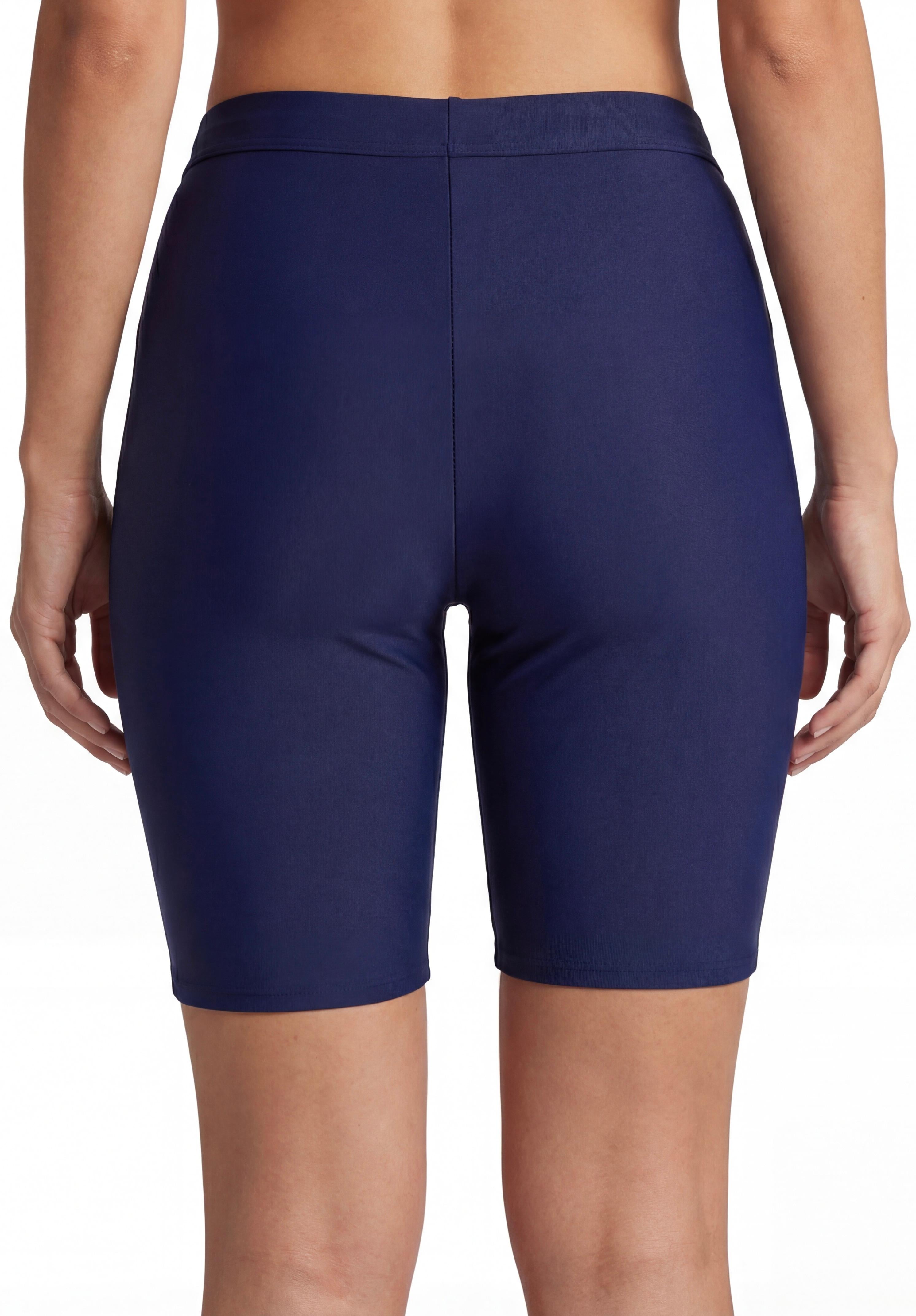 Traje de baño calza biker básica azul marino