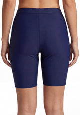 Traje de baño calza biker básica azul marino