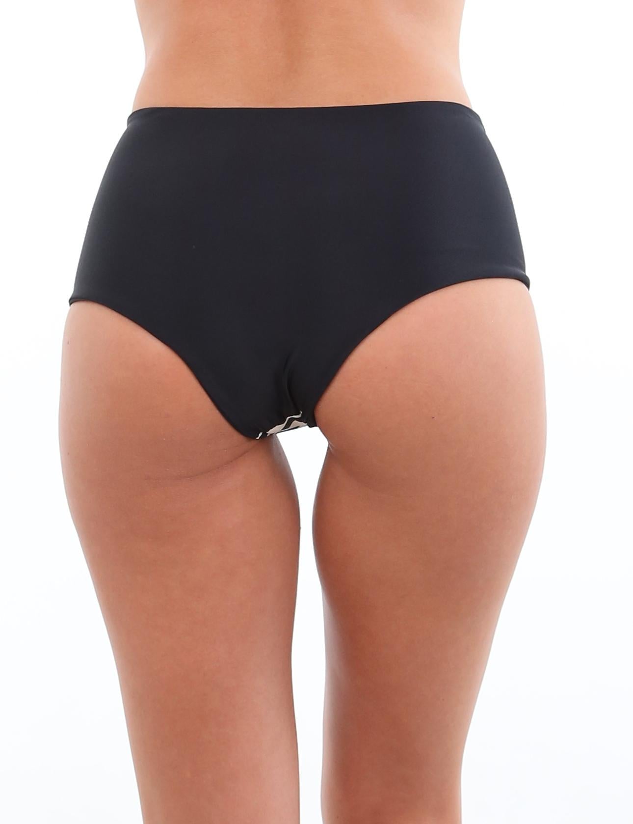 Bikini pin up reversible estampado beige