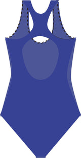 Traje De Baño Básico Para Natación Espalda Redonda estampado