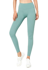 Calza sin costura delantera verde