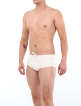 Beige men's swimsuit