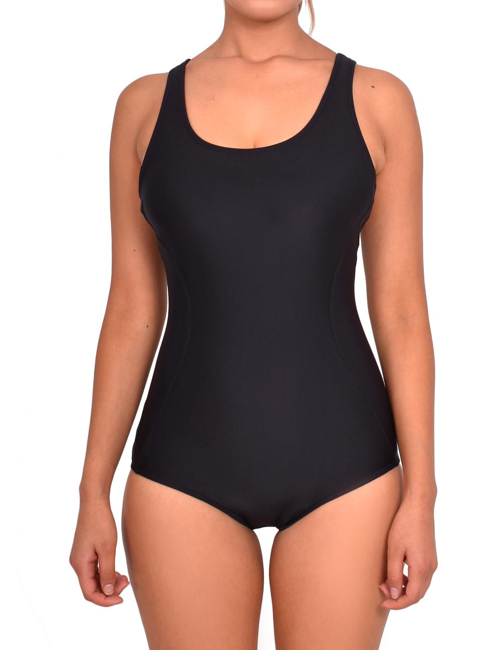 Classic Black Swimming Swimsuit