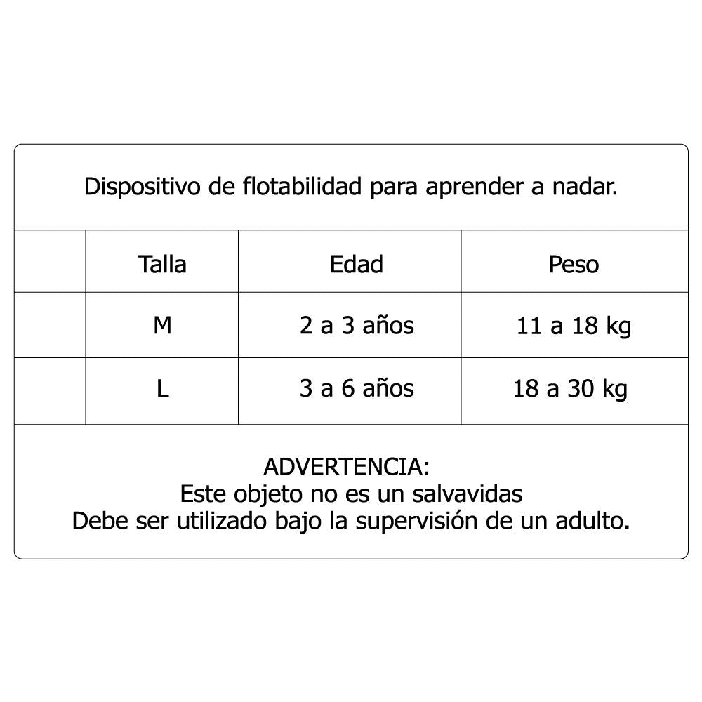 Chaqueta flotador azul niño