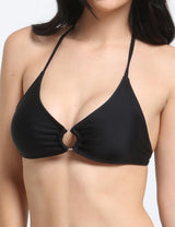 Bikini triangulo argolla central negro