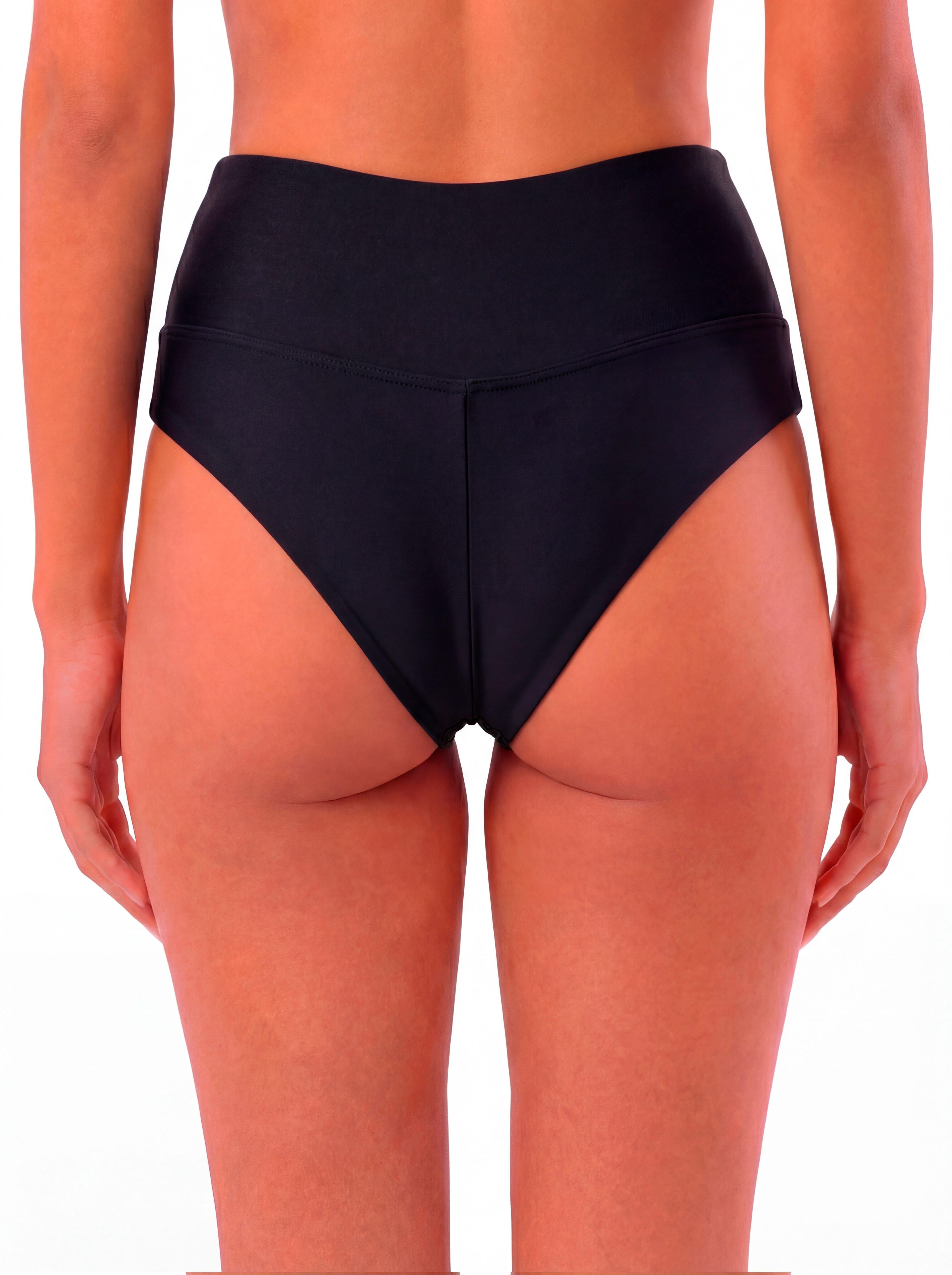 Bikini mujer culote pin up negro