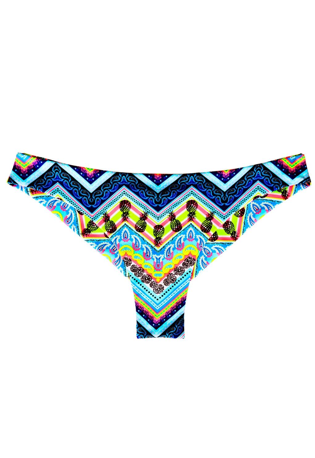 Bikini calzón tanga costura invisible est azul