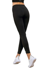 Calza básica tiro alto negra