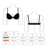 Bikini estilo sostén copa C-D color rosado