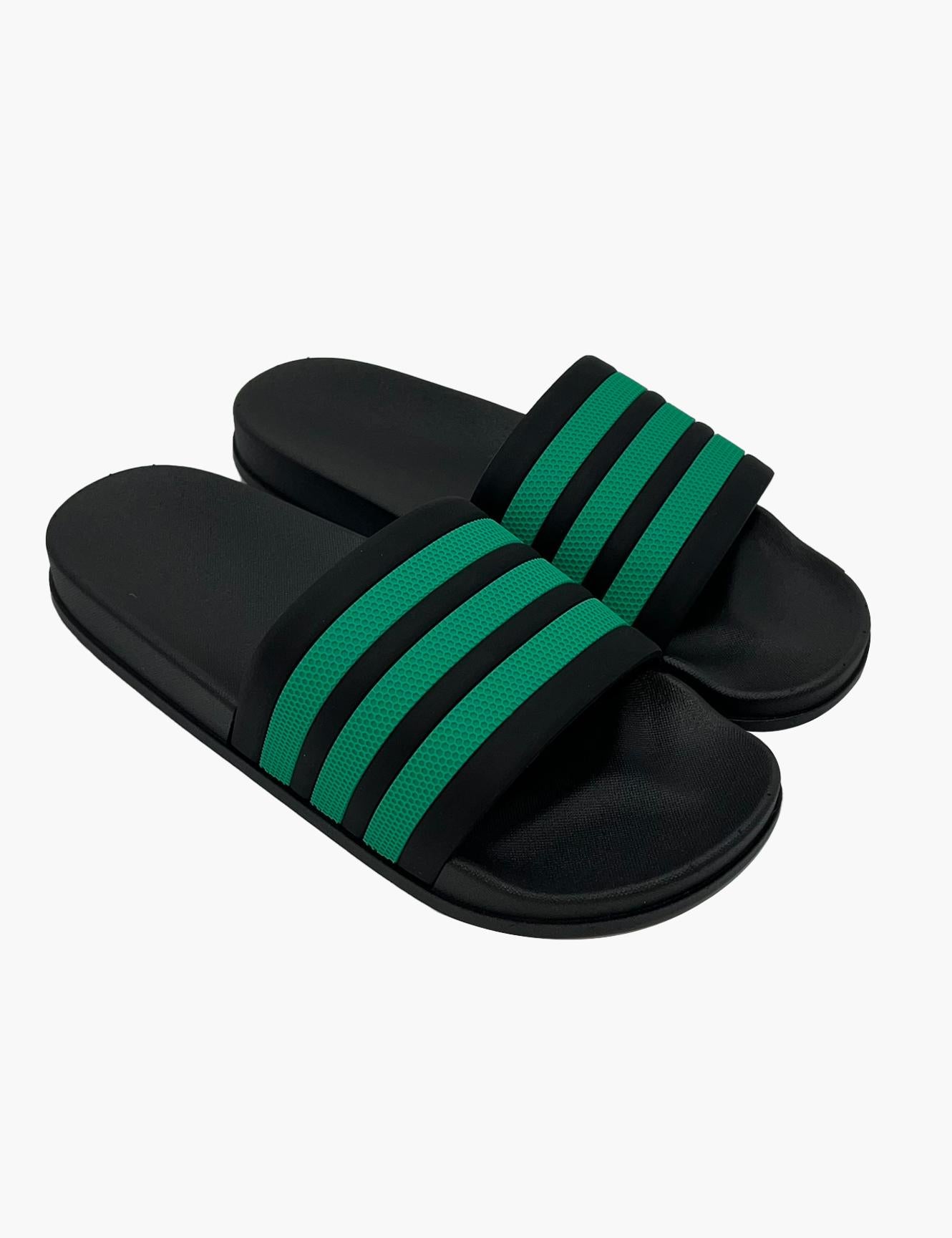 Sandalias mujer goma verde