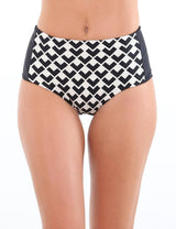 Bikini pin up reversible estampado beige