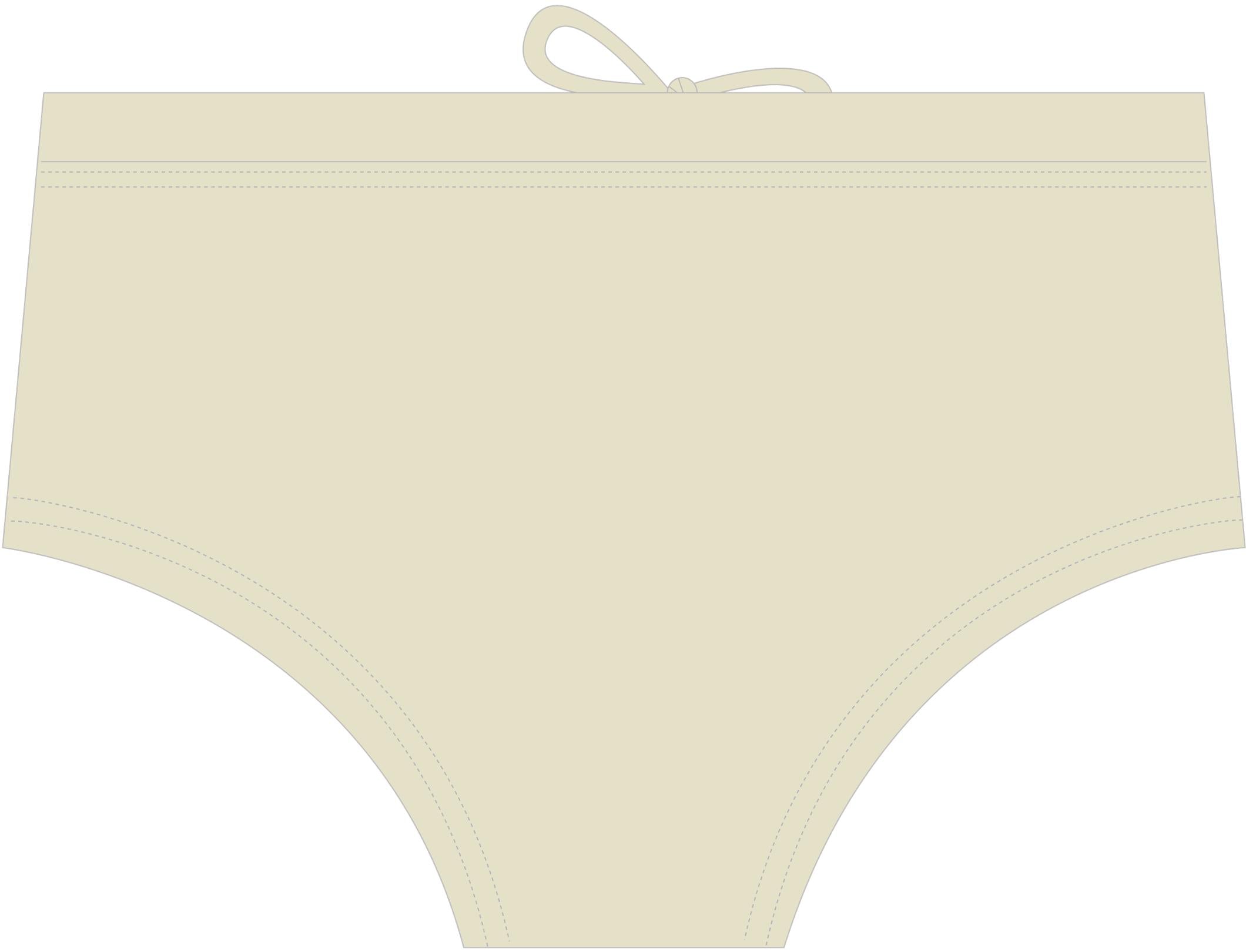 Beige men's swimsuit