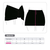 Beige skirted beach cover-up swimsuit