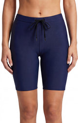 Traje de baño calza biker básica azul marino