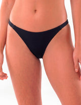 Bikini mujer calzón tanga laterales delgados negro