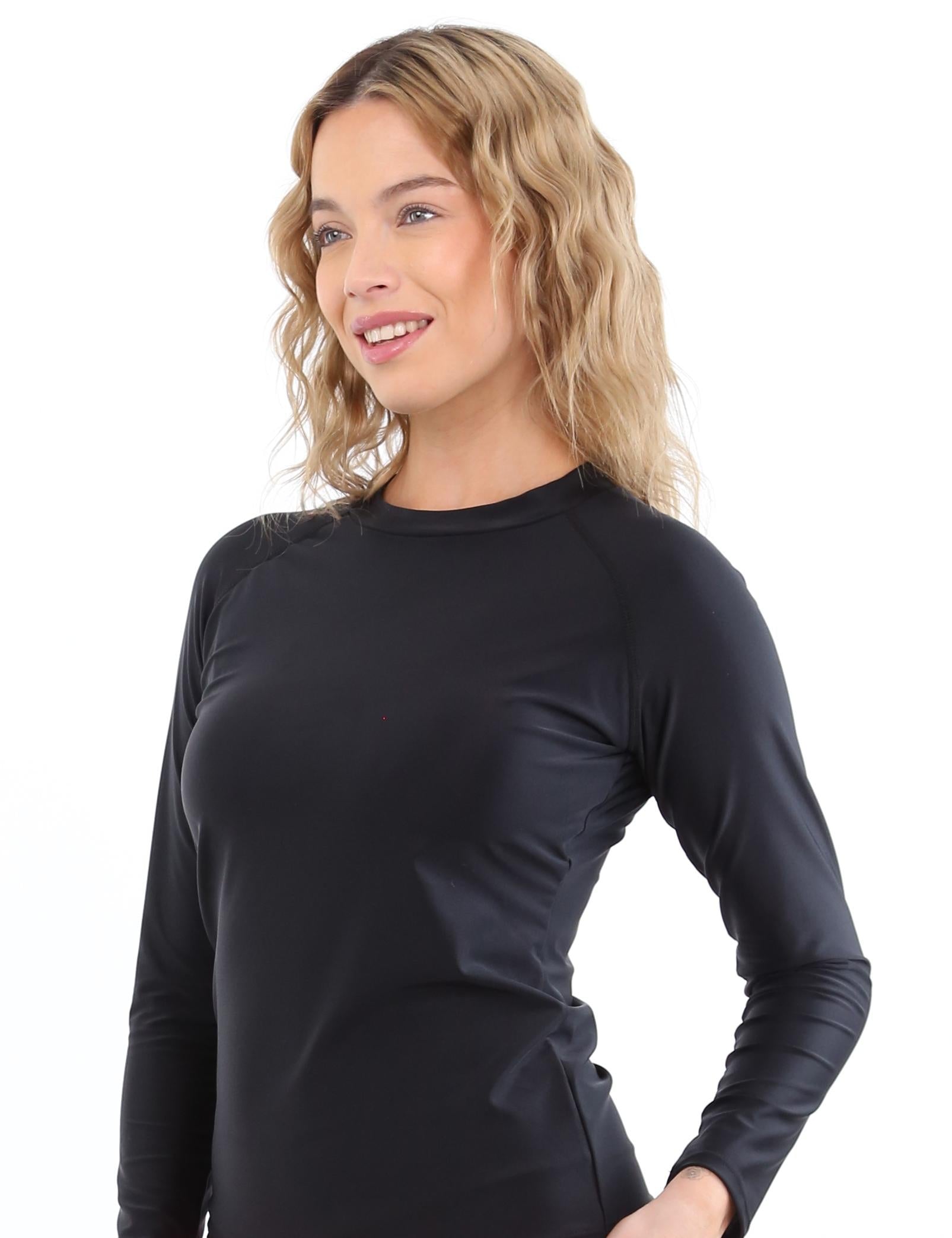 Polera mujer protección UV negro