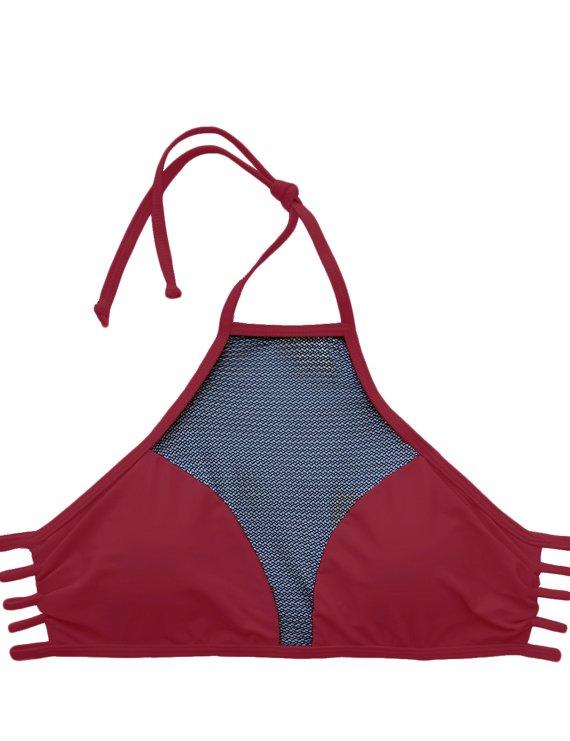 Red sheer bikini