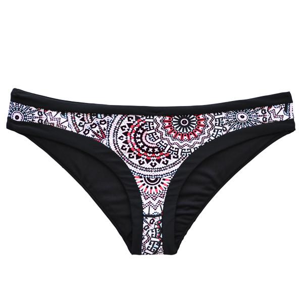 Calzón bikini clásico estampado negro