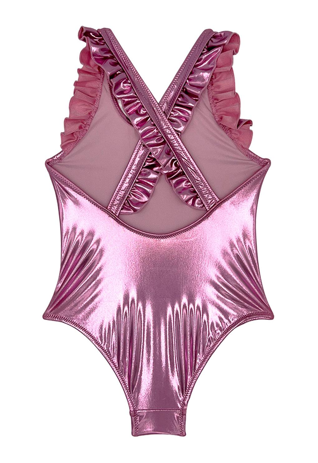 Enterito con vuelos de niña lila brillante