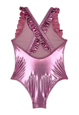 Enterito con vuelos de niña lila brillante