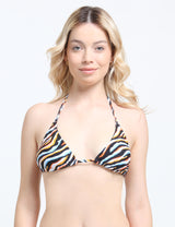 Bikini triangulo amarras animal print
