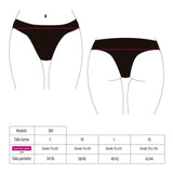 Bikini calzón alto con pretina morado