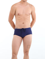 Navy blue men's swimsuit 